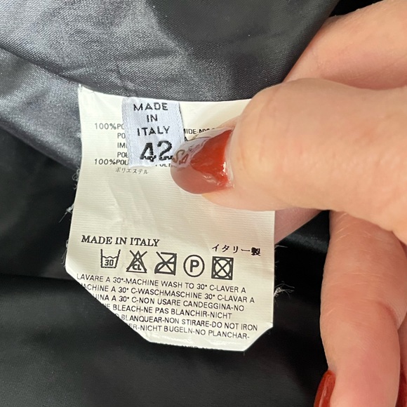 Martin Margiela black double breasted shiny trench coat size 6 - Picture 15 of 17